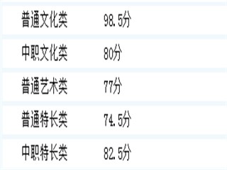 南充职业技术学院2021年单招录取分数线